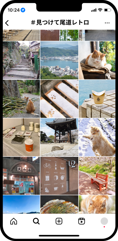 スマホのインスタ画面
